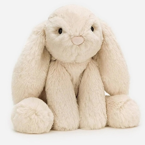 Jellycat Bashful Bunny Cream Beige Plush Stuffed Animal Toy 10'inch - Picture 1 of 6